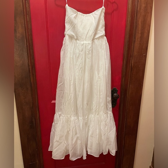 NWT Anthropologie x Mare Mare island flounce strapless maxi dress S - Picture 7 of 8